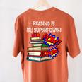 Reading Is My Super Power Superhero Best English Teacher Women's Comfort Colors T-Shirt Back Print Yam Reading Is My Super Power Superhero Best English Teacher Women's Comfort Colors T-Shirt Back Print Yam