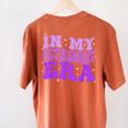In My Retirement Era Groovy Retired Teacher 2025 Women Women's Comfort Colors T-Shirt Back Print Yam In My Retirement Era Groovy Retired Teacher 2025 Women Women's Comfort Colors T-Shirt Back Print Yam