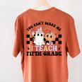 Retro You Can't Scare Me I Teach 5th Grade Teacher Halloween Women's Comfort Colors T-Shirt Back Print Yam Retro You Can't Scare Me I Teach 5th Grade Teacher Halloween Women's Comfort Colors T-Shirt Back Print Yam