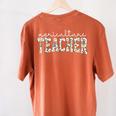 Retro Floral Agriculture Teacher Farmer AG Teacher Team Crew Women's Comfort Colors T-Shirt Back Print Yam Retro Floral Agriculture Teacher Farmer AG Teacher Team Crew Women's Comfort Colors T-Shirt Back Print Yam