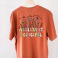 Retro Floral Assistant Principal Shirt For Teachers Day Women's Comfort Colors T-Shirt Back Print Yam Retro Floral Assistant Principal Shirt For Teachers Day Women's Comfort Colors T-Shirt Back Print Yam