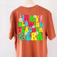 Retro Groovy In My Glowing Teacher Era Happy Teacher's Day Women's Comfort Colors T-Shirt Back Print Yam Retro Groovy In My Glowing Teacher Era Happy Teacher's Day Women's Comfort Colors T-Shirt Back Print Yam