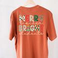 Retro Merry Teacher Bright Students Christmas Teacher Women's Comfort Colors T-Shirt Back Print Yam Retro Merry Teacher Bright Students Christmas Teacher Women's Comfort Colors T-Shirt Back Print Yam