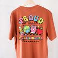 Retro Proud To Teach Multilingual Learners English Teacher Women's Comfort Colors T-Shirt Back Print Yam Retro Proud To Teach Multilingual Learners English Teacher Women's Comfort Colors T-Shirt Back Print Yam