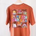 Retro In My PTO Mom Era Parent Organization Team Teacher Women's Comfort Colors T-Shirt Back Print Yam