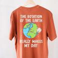 Rotation Of The Earth Makes My Day Science Teacher Earth Day Women's Comfort Colors T-Shirt Back Print Yam Rotation Of The Earth Makes My Day Science Teacher Earth Day Women's Comfort Colors T-Shirt Back Print Yam