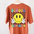 School Counselor Teacher Counseling Office School Guidance Women's Comfort Colors T-Shirt Back Print Yam School Counselor Teacher Counseling Office School Guidance Women's Comfort Colors T-Shirt Back Print Yam
