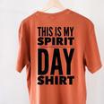School Teacher Spirit Day Costume For Men Women Women's Comfort Colors T-Shirt Back Print Yam