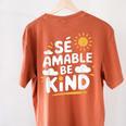 SÉ AMABLE Be Kind Bilingual Teacher Maestra Spanish Teacher Women's Comfort Colors T-Shirt Back Print Yam SÉ AMABLE Be Kind Bilingual Teacher Maestra Spanish Teacher Women's Comfort Colors T-Shirt Back Print Yam