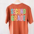 Second Grade Team Heart Teacher Student Back To School Girls Women's Comfort Colors T-Shirt Back Print Yam Second Grade Team Heart Teacher Student Back To School Girls Women's Comfort Colors T-Shirt Back Print Yam