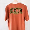 Sixth Grade Teacher Student Camouflage Back To School Women's Comfort Colors T-Shirt Back Print Yam