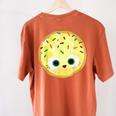 The Smart Cookie Good Egg Teacher Halloween Costume Food Women's Comfort Colors T-Shirt Back Print Yam