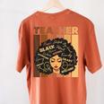 Smart Teacher Afro Girl Melanin African American Wowen Women's Comfort Colors T-Shirt Back Print Yam Smart Teacher Afro Girl Melanin African American Wowen Women's Comfort Colors T-Shirt Back Print Yam