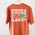 Special Education Advocate Love Support SPED Teacher Women's Comfort Colors T-Shirt Back Print Yam Special Education Advocate Love Support SPED Teacher Women's Comfort Colors T-Shirt Back Print Yam