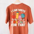 Special Education i Can Write a Goal For That Sped Teacher Women's Comfort Colors T-Shirt Back Print Yam