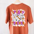 Spooky Teacher Ghost Pencil Teacher Halloween Teacher Women's Comfort Colors T-Shirt Back Print Yam Spooky Teacher Ghost Pencil Teacher Halloween Teacher Women's Comfort Colors T-Shirt Back Print Yam