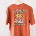 My Students Have A Pizza-My-Heart Valentines Day Teacher Women's Comfort Colors T-Shirt Back Print Yam My Students Have A Pizza-My-Heart Valentines Day Teacher Women's Comfort Colors T-Shirt Back Print Yam