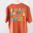 My Students Are Out Of This World Space Groovy Teacher Women's Comfort Colors T-Shirt Back Print Yam