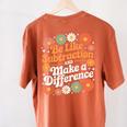 Be Like Subtraction Make A Difference Teacher Student Math Women's Comfort Colors T-Shirt Back Print Yam