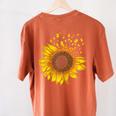 Sunflower Puzzle Pieces Autism Awareness For Mom Teacher For Women Women's Comfort Colors T-Shirt Back Print Yam