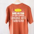 Super Language Arts Teacher Have No Fear T-Shirt Women's Comfort Colors T-Shirt Back Print Yam Super Language Arts Teacher Have No Fear T-Shirt Women's Comfort Colors T-Shirt Back Print Yam