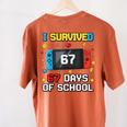 I Survived 67 Days Of School 67 Teacher Squad Matching Women's Comfort Colors T-Shirt Back Print Yam I Survived 67 Days Of School 67 Teacher Squad Matching Women's Comfort Colors T-Shirt Back Print Yam