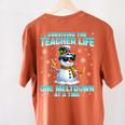 Surviving The Teacher Life Pjs Pajamas Christmas Xmas Teache Women's Comfort Colors T-Shirt Back Print Yam Surviving The Teacher Life Pjs Pajamas Christmas Xmas Teache Women's Comfort Colors T-Shirt Back Print Yam