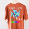 It Takes A Lot Of Sparkle To Be A Teacher Rainbow Fish For Men Women Women's Comfort Colors T-Shirt Back Print Yam It Takes A Lot Of Sparkle To Be A Teacher Rainbow Fish For Men Women Women's Comfort Colors T-Shirt Back Print Yam
