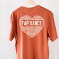 Tap Dance Heart Lover Tap Dancer Dancing Teacher For Men Women Girls Kids Women's Comfort Colors T-Shirt Back Print Yam