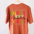 I Teach The Cutest Owls Christmas Or Teachers Day Women's Comfort Colors T-Shirt Back Print Yam I Teach The Cutest Owls Christmas Or Teachers Day Women's Comfort Colors T-Shirt Back Print Yam