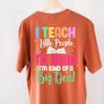 I Teach Little People To Read Reading Teacher For Men Women Girls Kids Women's Comfort Colors T-Shirt Back Print Yam I Teach Little People To Read Reading Teacher For Men Women Girls Kids Women's Comfort Colors T-Shirt Back Print Yam