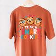 I Teach Smart Cookies Cute Back To School Teacher Women's Comfort Colors T-Shirt Back Print Yam I Teach Smart Cookies Cute Back To School Teacher Women's Comfort Colors T-Shirt Back Print Yam