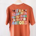 Teach Tiny Actors Theater Drama Teacher Drama Teaching Women's Comfort Colors T-Shirt Back Print Yam Teach Tiny Actors Theater Drama Teacher Drama Teaching Women's Comfort Colors T-Shirt Back Print Yam