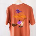 This Is My Teacher Costume Halloween Family Matching Group Women's Comfort Colors T-Shirt Back Print Yam