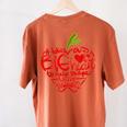 Teacher Day T Shirt Appreciation Day Apple Teach Learn Women's Comfort Colors T-Shirt Back Print Yam Teacher Day T Shirt Appreciation Day Apple Teach Learn Women's Comfort Colors T-Shirt Back Print Yam