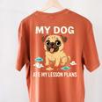Teacher My Dog Ate My Lesson Plans School Staff Women's Comfort Colors T-Shirt Back Print Yam Teacher My Dog Ate My Lesson Plans School Staff Women's Comfort Colors T-Shirt Back Print Yam