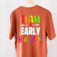 Teacher Early Childhood Education Preschool Head Start Crew Women's Comfort Colors T-Shirt Back Print Yam Teacher Early Childhood Education Preschool Head Start Crew Women's Comfort Colors T-Shirt Back Print Yam