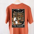 The Teacher Ghost Book Reading Books Lover Halloween Women's Comfort Colors T-Shirt Back Print Yam The Teacher Ghost Book Reading Books Lover Halloween Women's Comfort Colors T-Shirt Back Print Yam