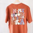 Teacher Halloween In My Spooky Teacher Era Retro Groovy Women's Comfort Colors T-Shirt Back Print Yam Teacher Halloween In My Spooky Teacher Era Retro Groovy Women's Comfort Colors T-Shirt Back Print Yam