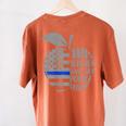 This Teacher Loves Her Police Officer Wife Saying Women's Comfort Colors T-Shirt Back Print Yam