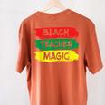 Teacher Magic Black History Month Educator For Men Women Women's Comfort Colors T-Shirt Back Print Yam