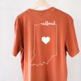 Teacher Red For Ed RedForEd Indiana Public Education Women's Comfort Colors T-Shirt Back Print Yam