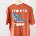 Teacher Shark Shirt Christmas Idea For Him Her Women's Comfort Colors T-Shirt Back Print Yam Teacher Shark Shirt Christmas Idea For Him Her Women's Comfort Colors T-Shirt Back Print Yam