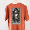 The Teacher Skeleton Tarot Card Women's Comfort Colors T-Shirt Back Print Yam The Teacher Skeleton Tarot Card Women's Comfort Colors T-Shirt Back Print Yam