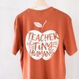 Teacher Of Tiny Humans Preschool Kindergarten Teacher Women's Comfort Colors T-Shirt Back Print Yam