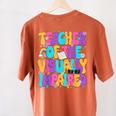 Teacher Of The Visually Impaired Blindness Awareness Women's Comfort Colors T-Shirt Back Print Yam