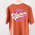 Come On Teachers Let's Go Teach Pink Back To School For Men Women Women's Comfort Colors T-Shirt Back Print Yam Come On Teachers Let's Go Teach Pink Back To School For Men Women Women's Comfort Colors T-Shirt Back Print Yam