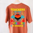 Teachers Are Superheroes – Fun Appreciation Women's Comfort Colors T-Shirt Back Print Yam Teachers Are Superheroes – Fun Appreciation Women's Comfort Colors T-Shirt Back Print Yam