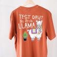 Teachers Testing Day Test Day No Prob Llama Teacher Women's Comfort Colors T-Shirt Back Print Yam Teachers Testing Day Test Day No Prob Llama Teacher Women's Comfort Colors T-Shirt Back Print Yam