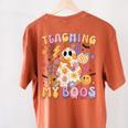 Teaching My Boos Ghost Halloween Costumes Teacher Men Women Women's Comfort Colors T-Shirt Back Print Yam Teaching My Boos Ghost Halloween Costumes Teacher Men Women Women's Comfort Colors T-Shirt Back Print Yam